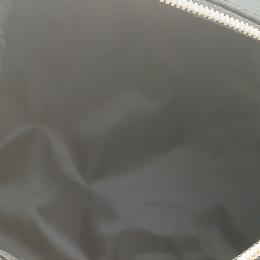 Rachel Zoe Black Nylon Cosmetic Makeup Bag Toiletries Case Top Zipped Clutch - Picture 7 of 9